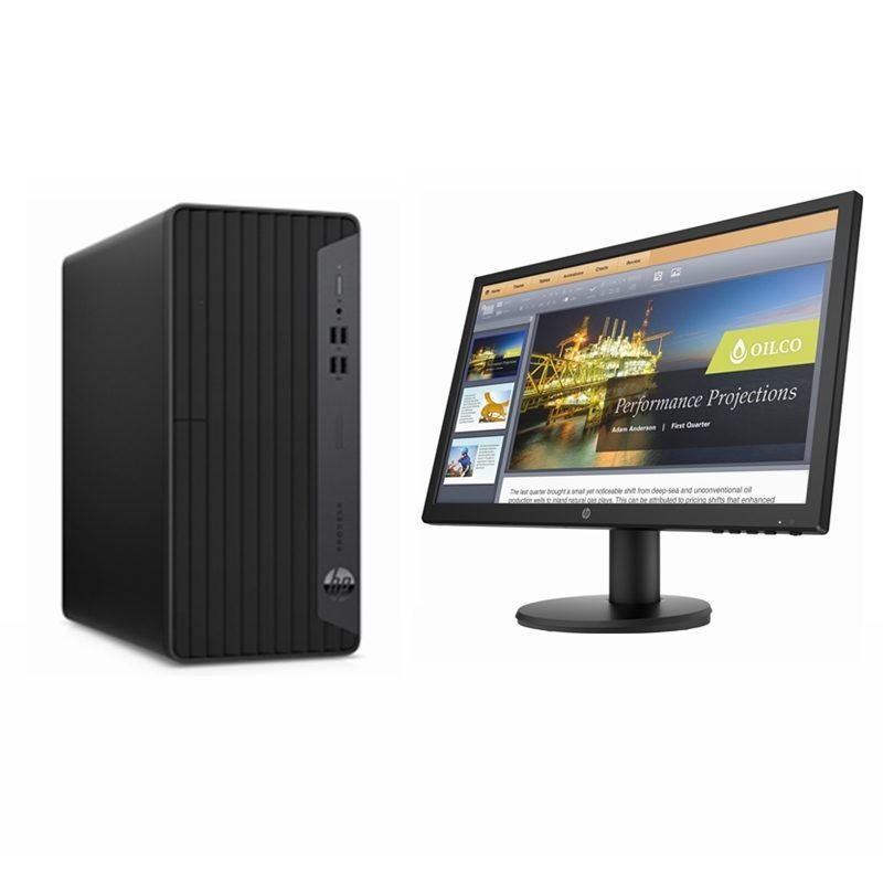 Ordinateur de bureau HP ProDesk 400 G7 i5, 8 Go RAM, SSD 512 Go, écran 22" FHD, HDMI/VGA