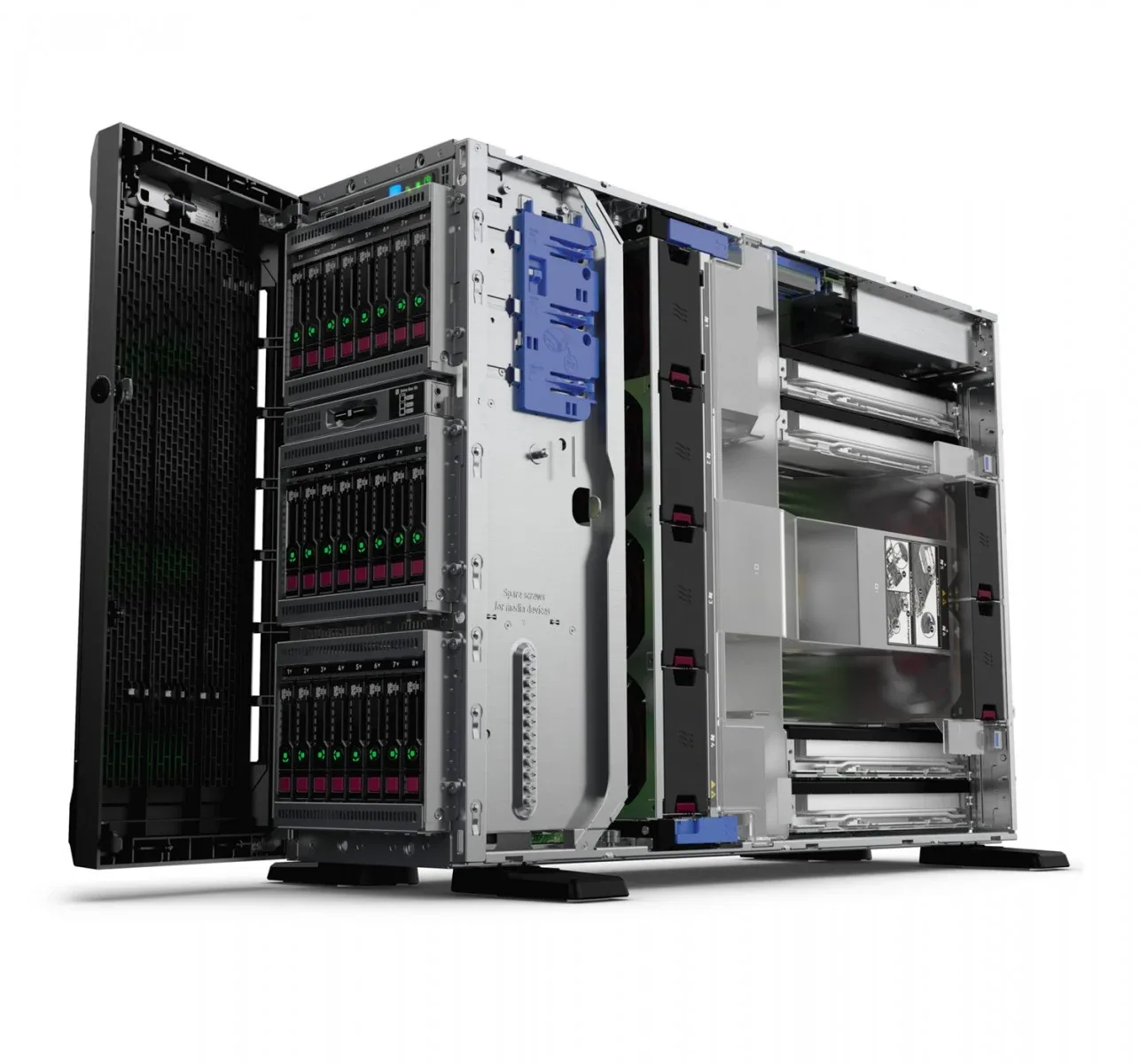 Serveur HPE ProLiant ML350 Gen10 – Intel Xeon Silver 4210R, 32 Go RAM, 8 baies SFF, alimentation 850W – Image 4