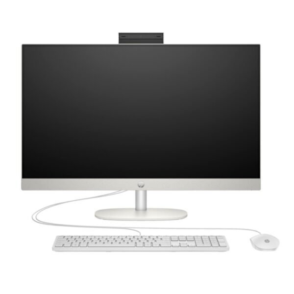Bureau All-in-One HP 27 CR0008i NH – Intel Core i5, 16 Go RAM, 512 Go SSD, 27", DOS, Blanc