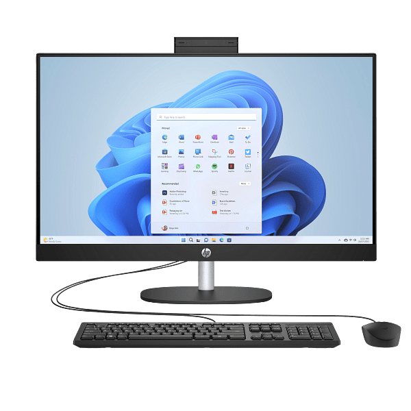 Ordinateur de bureau tout-en-un HP 24-CR0321 – Écran tactile 24" FHD, Intel Core i7 13ᵉ génération, 16 Go RAM, SSD 1 To, FreeDOS, blanc