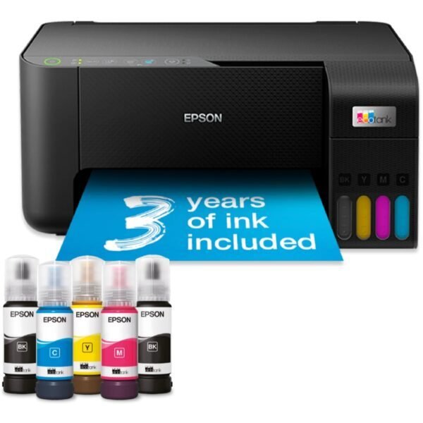Imprimante multifonction couleur Epson EcoTank L3250 Wi-Fi – Impression, Scan & Copie – Réservoirs d’encre rechargeables