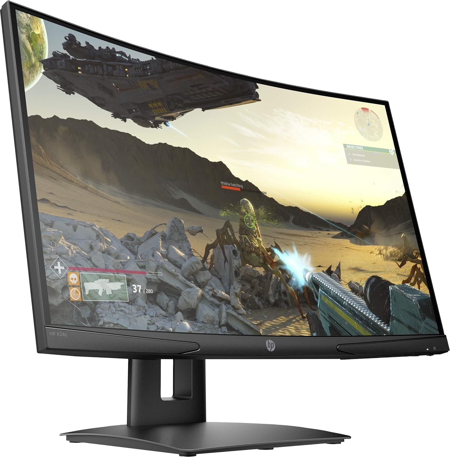Écran gaming incurvé HP OMEN 24" Full HD avec DisplayPort – Image 3