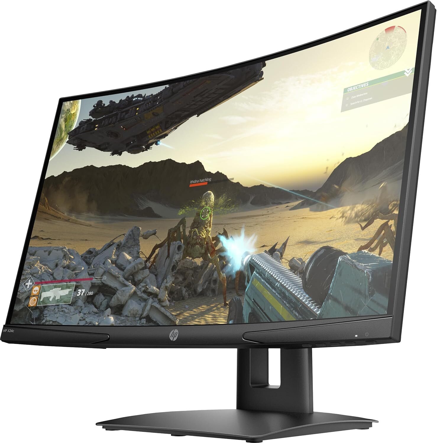 Écran gaming incurvé HP OMEN 24" Full HD avec DisplayPort – Image 2