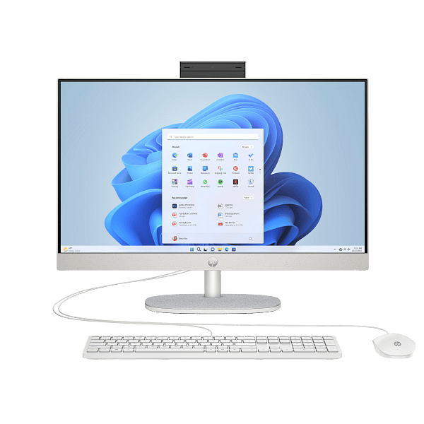 Ordinateur All-in-One HP 24 CR0032l 24" blanc – Intel Core i5 13e génération, 16 Go RAM, SSD 512 Go, DOS, non tactile