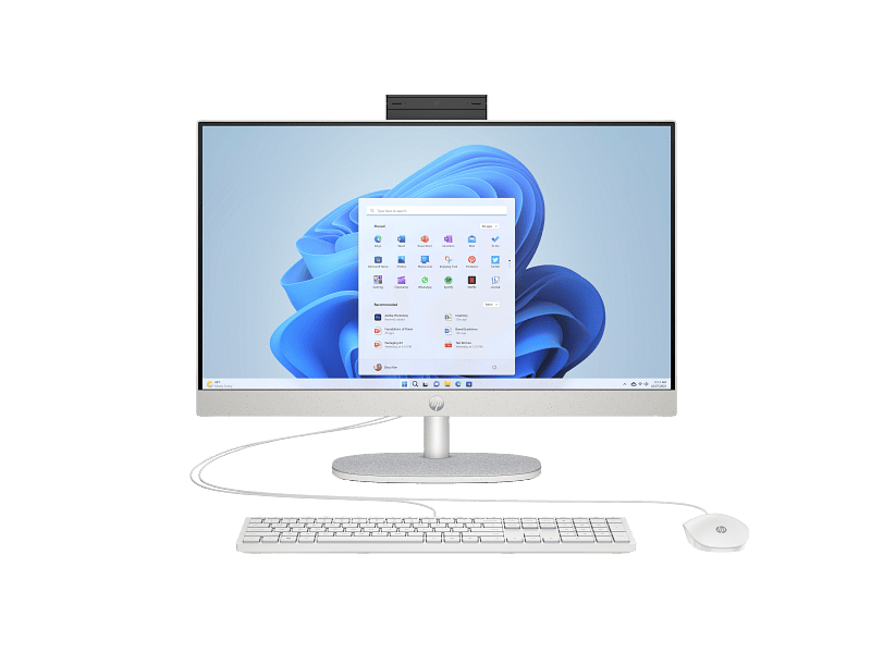 Ordinateur All-in-One HP 24 CR0032l – Écran 24" non tactile, Intel Core i5 13ᵉ génération, 8 Go RAM, SSD 512 Go, DOS, blanc