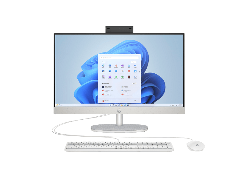 Ordinateur All-in-One HP 24 CR0032l 24" blanc – Intel Core i5 13e génération, 16 Go RAM, SSD 512 Go, DOS, non tactile