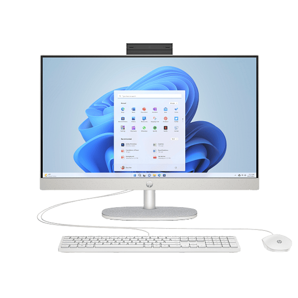 Ordinateur All-in-One HP 24 CR0032l – Écran 24" non tactile, Intel Core i5 13ᵉ génération, 8 Go RAM, SSD 512 Go, DOS, blanc