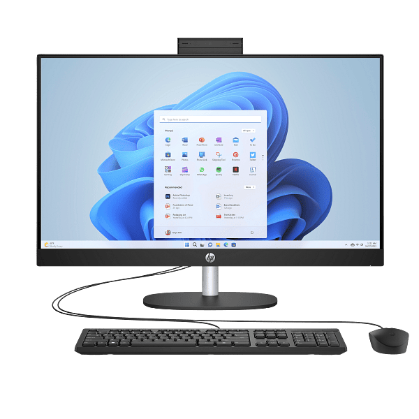 Ordinateur de bureau tout-en-un HP 24-CR0321 – Écran tactile 24" FHD, Intel Core i7 13ᵉ génération, 16 Go RAM, SSD 1 To, FreeDOS, blanc