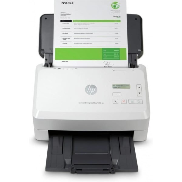 Scanner professionnel HP ScanJet Enterprise Flow 5000 s5 – Haute performance pour numérisation rapide et sécurisée