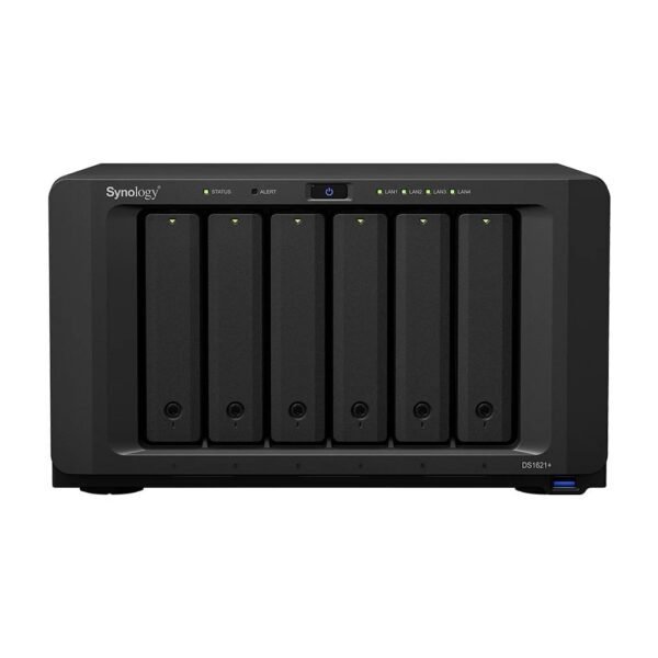Serveur NAS Synology RackStation DS1621+ – AMD Ryzen, 6 baies, évolutif 10GbE