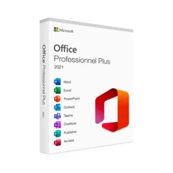 Licence Microsoft Office Professionnel Plus 2021 – Carte d’Activation Sans Support USB – 1 PC