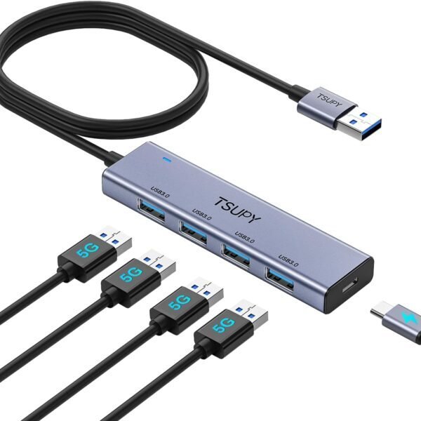 ADAPTATEUR HUB USB 3.0 – 5 PORTS USB Haute Vitesse