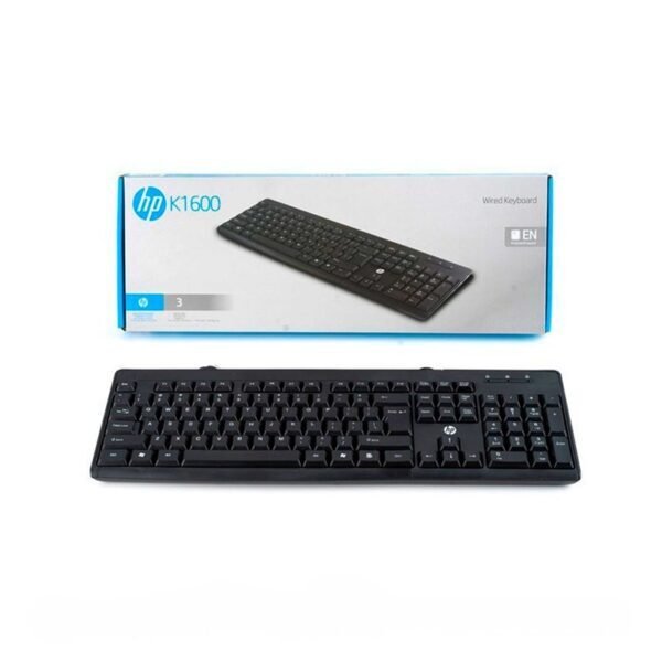 Clavier filaire HP K1600 USB - Noir