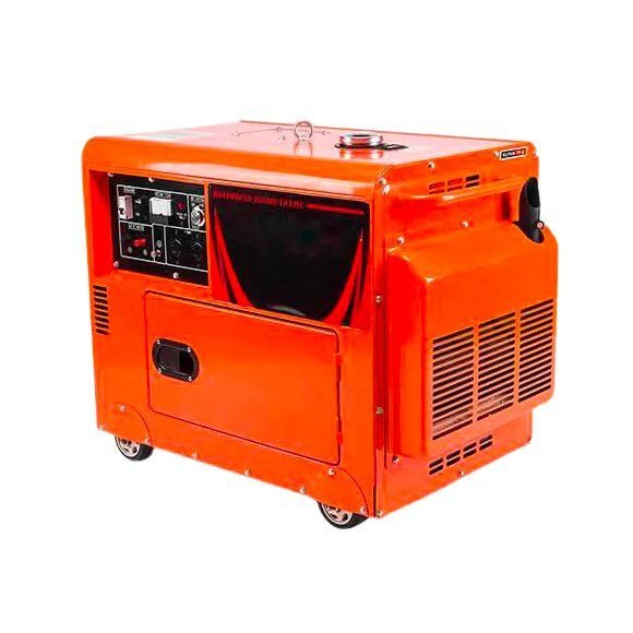 Groupe électrogène silencieux diesel 6,5 KVA à démarrage électrique HDG5500SE Industrie