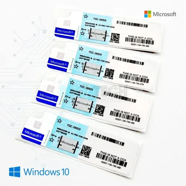 Microsoft Windows 10 Pro – Licence Windows 10 Pro Sticker Origin