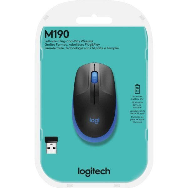 Souris Sans Fil Logitech M190 – Confort et Performance au Quotien