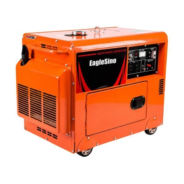 Groupe électrogène silencieux diesel 6,5 KVA à démarrage électrique HDG5500SE Industrie
