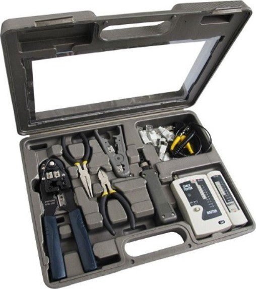 KIT OUTILLAGE S-TEK 18 PIÈCES – Coffret d’Outils Multifonction Complet pour Travaux et Réparations
