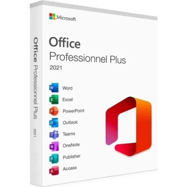 Licence Microsoft Office Professionnel Plus 2021 – Coffret avec Clé USB – 1 PC