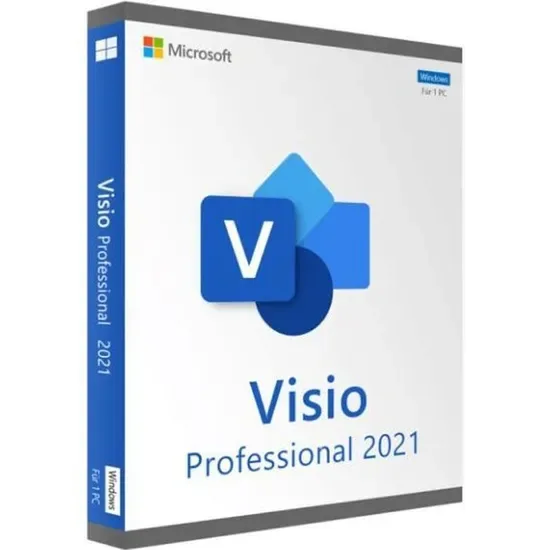 Licence Microsoft Office Professionnel + Visio 2021 Coffret – Version Complète 1 PC