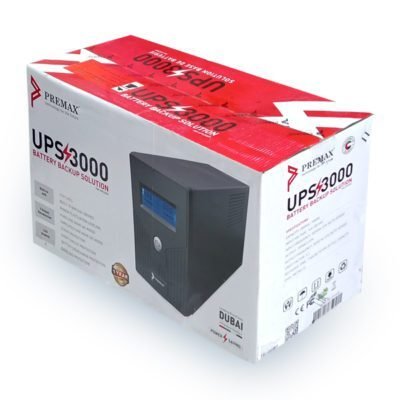 ONDULEUR UPS PREMAX 3 KVA (3000VA) ONLINE AVEC ÉCRAN LCD – INPUT / OUTPUT