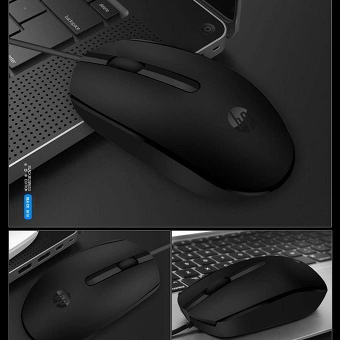 Souris USB HP M10 – Souris Optique Filaire Ergonomique Haute Précision – Image 3