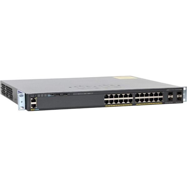 Switch Cisco Catalyst C2960X-24PS-L Manageable – 24 Ports Gigabit PoE+ 370W – 4 Ports SFP 1G – Reconditionné (Refurbished)