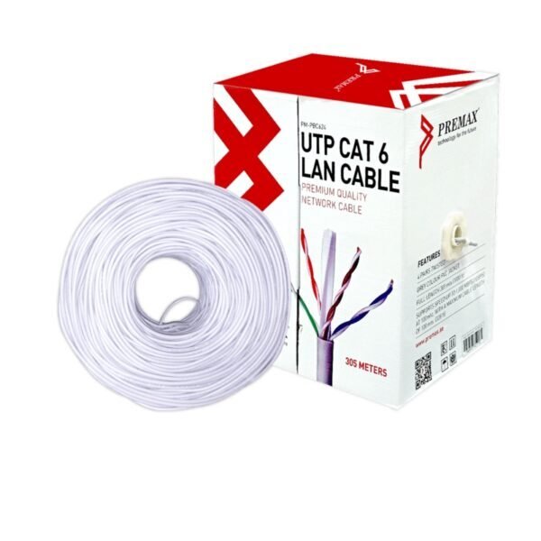 Câble réseau Premax Cat6 305 mètres – FTP / UTP / Premium UTP