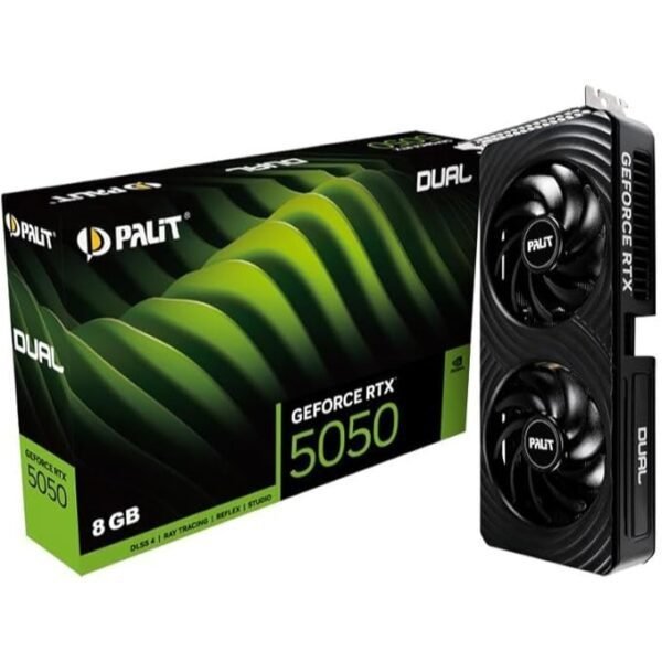 Carte graphique Palit Dual GeForce RTX 5050 8 Go GDDR6 PCI Express (NE65050019P1-GB2070D)