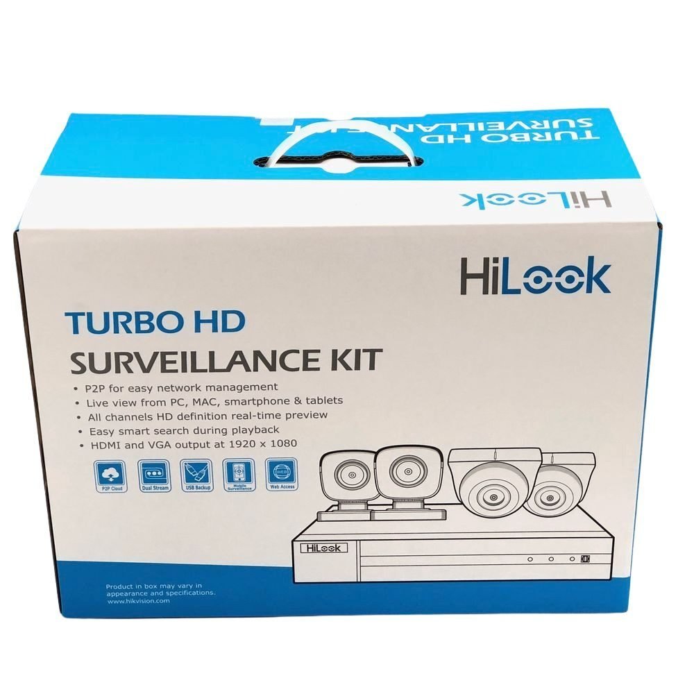 Kit de vidéosurveillance HiLook 2 MP avec 4 caméras et DVR 4 canaux – Image 2