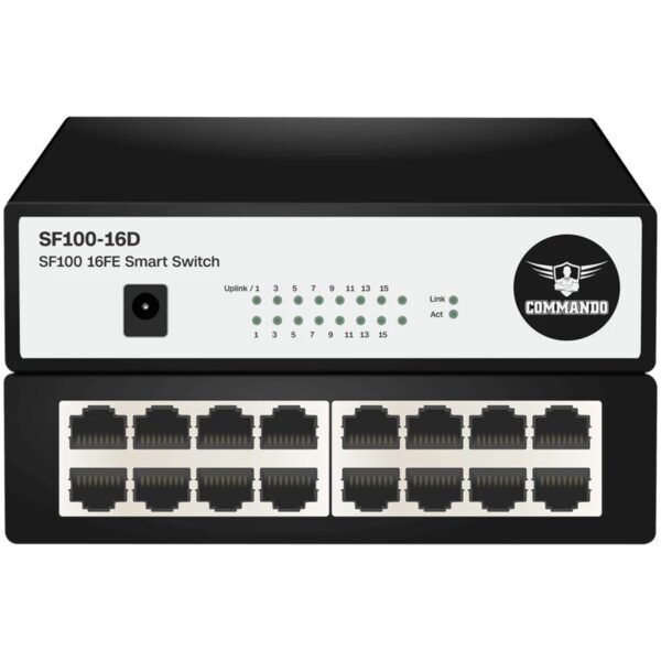 Switch Commando SF100 – 16 Ports Fast Ethernet 10/100 Mbps