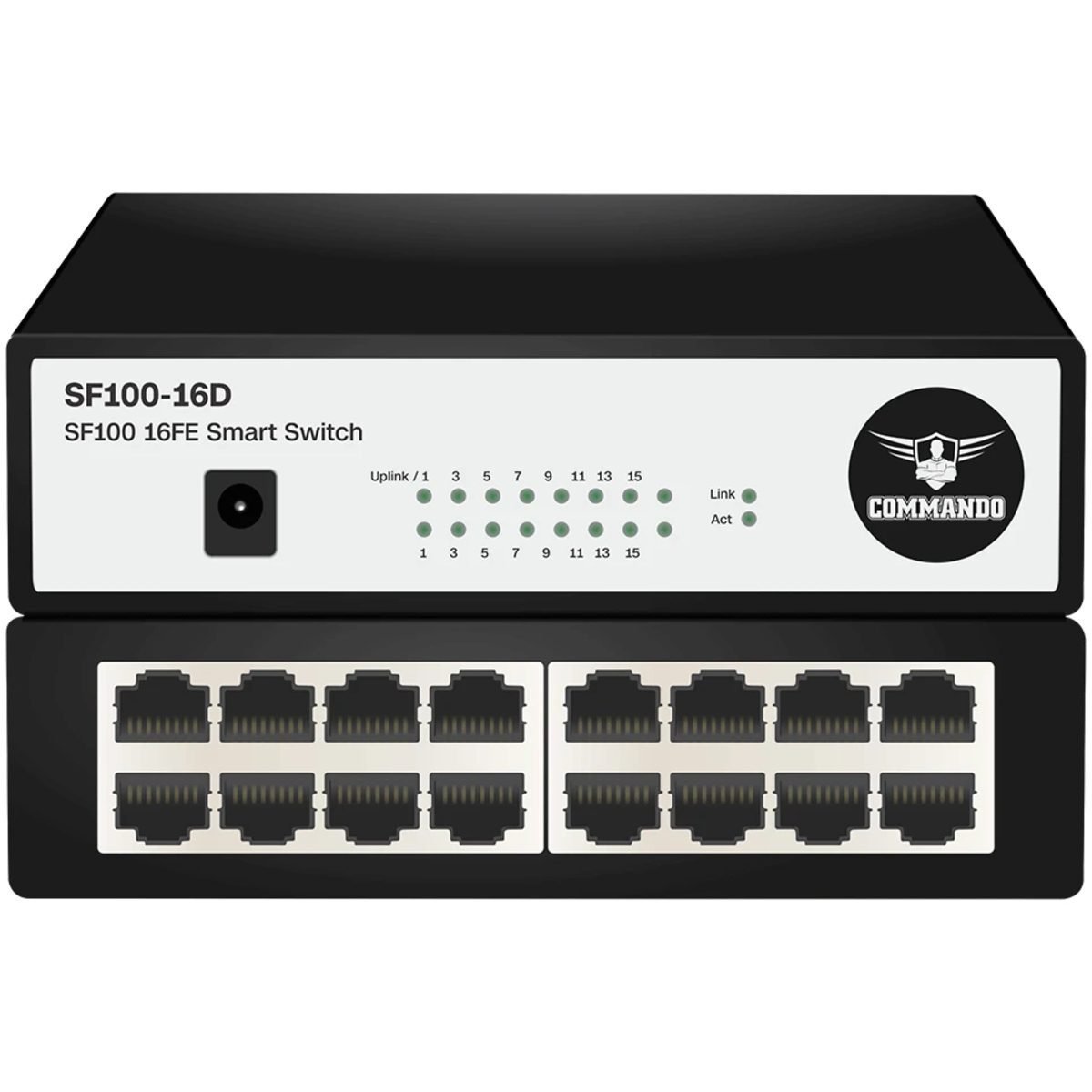 Switch Commando SF100 – 16 Ports Fast Ethernet 10/100 Mbps