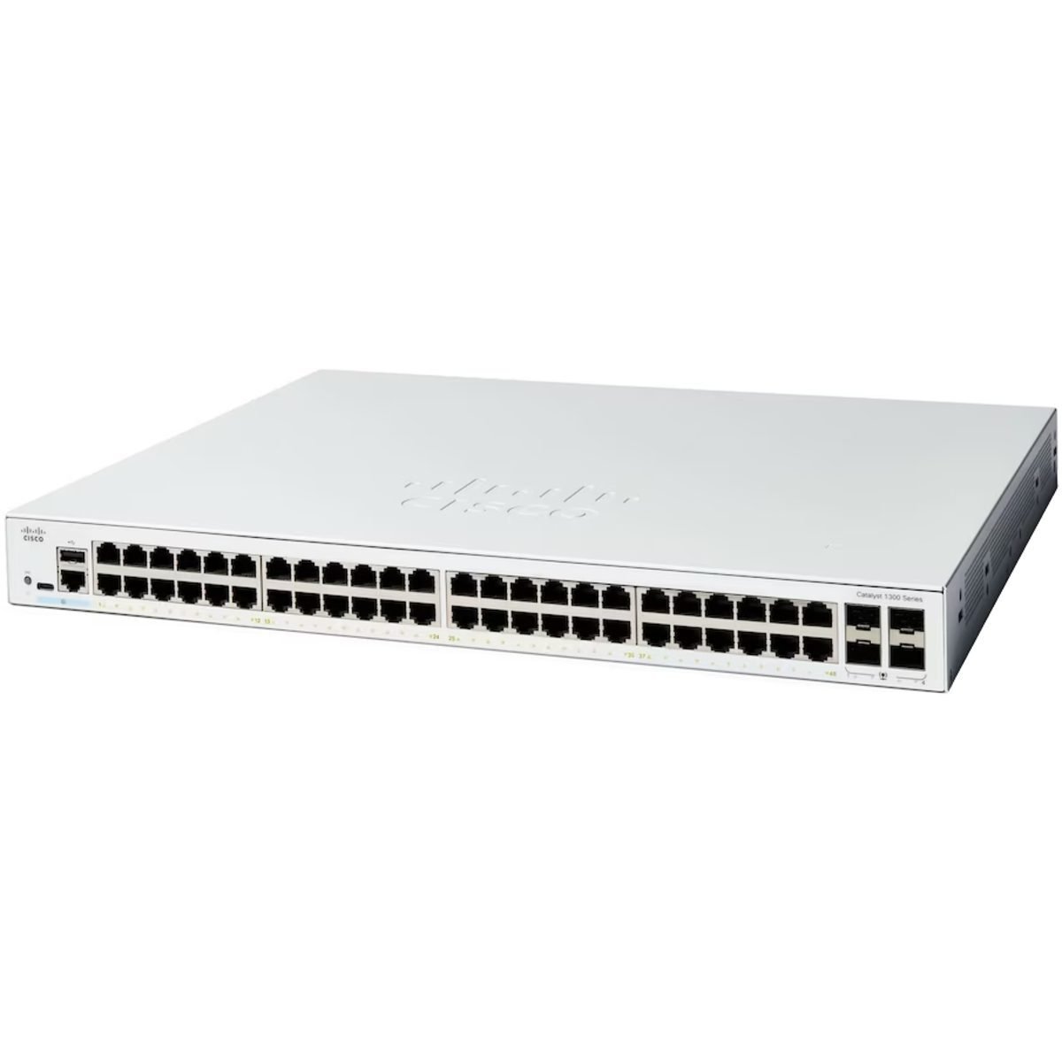 SWITCH CISCO CATALYST MANAGEABLE C1300-48P-4G-E GIGABIT POE+ 48 PORTS + 4×1G SFP NETWORK ESSENTIAL NEW