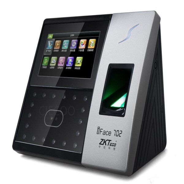 Lecteur biométrique de contrôle d’accès et de pointage ZKTeco iFace 702