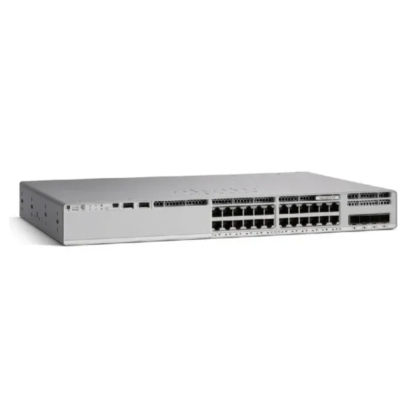 SWITCH CISCO CATALYST MANAGEABLE C9200L 24P-4G-E / 48P-4G-E GIGABIT POE+ 4×1G UPLINK NETWORK ESSENTIALS – NEUF