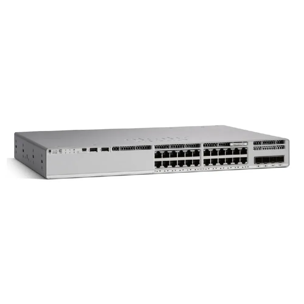SWITCH CISCO CATALYST MANAGEABLE C9200L 24P-4G-E / 48P-4G-E GIGABIT POE+ 4×1G UPLINK NETWORK ESSENTIALS – NEUF