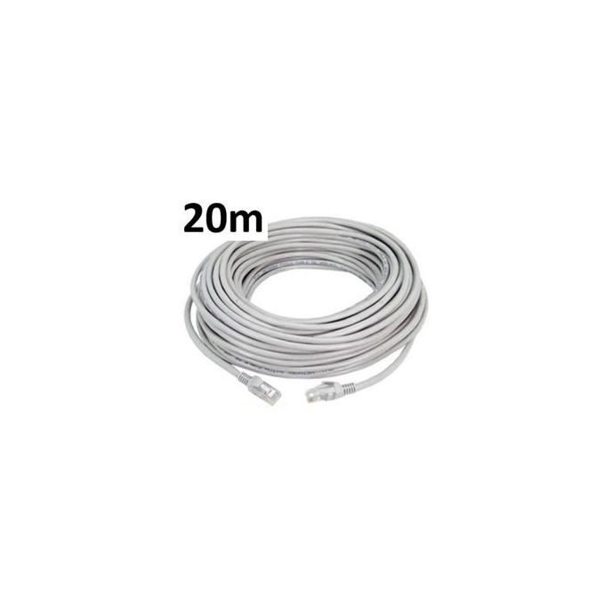 Câble réseau préserti FTP Cat 6 – 20 mètres