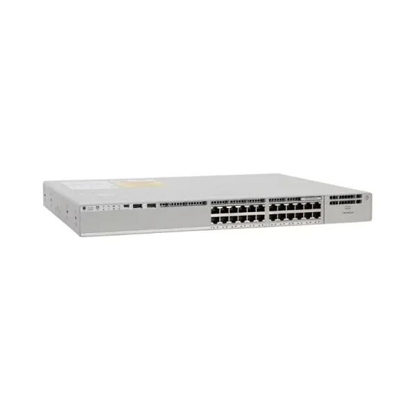Switch Cisco Catalyst C9300L-24P-4X-E Manageable 24 Ports Gigabit PoE+ avec 4 Ports Uplink 10G SFP+ – Network Essentials – Neuf