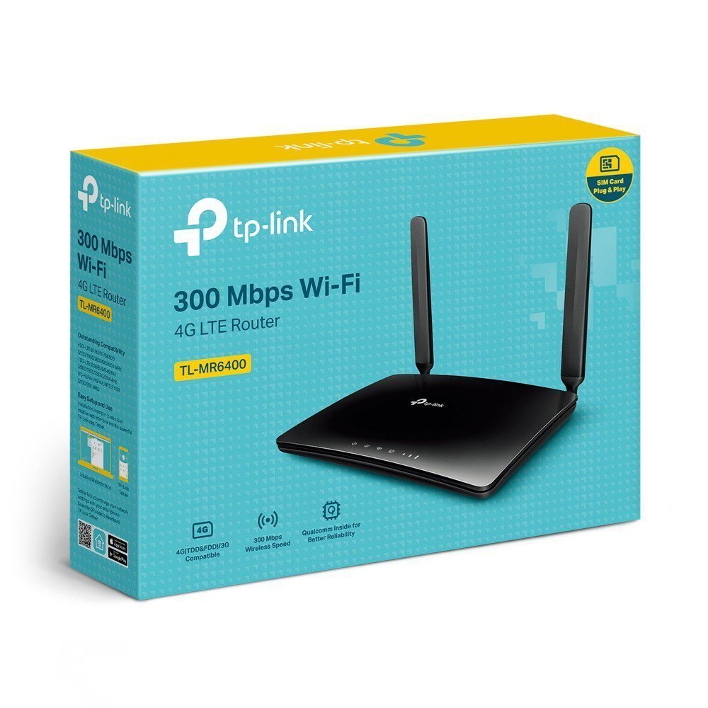 Routeur 4G LTE TP-Link TL-MR6400 Wi-Fi N 300 Mbps