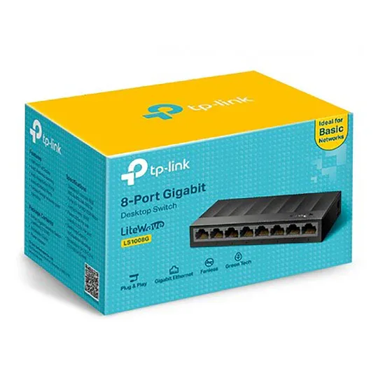 SWITCH TP-LINK LS1008 – Switch Bureau 8 Ports Fast Ethernet 10/100 Mbps