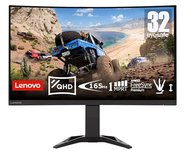 Écran Lenovo G32qc-30 32" Incurvé Gaming QHD 170 Hz – AMD FreeSync Premium