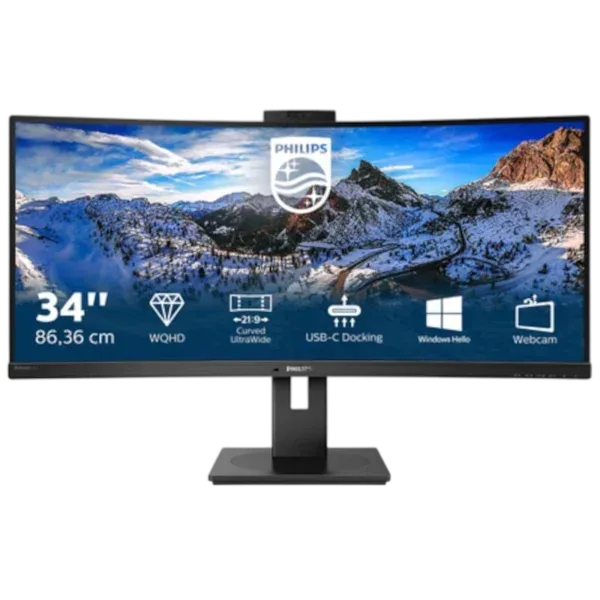 Écran Philips 34" Incurvé UltraWide WQHD – 346P1CRH