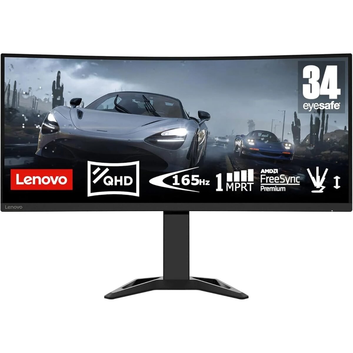 Écran Lenovo G34w-30 34" Incurvé Gaming UltraWide WQHD 170 Hz