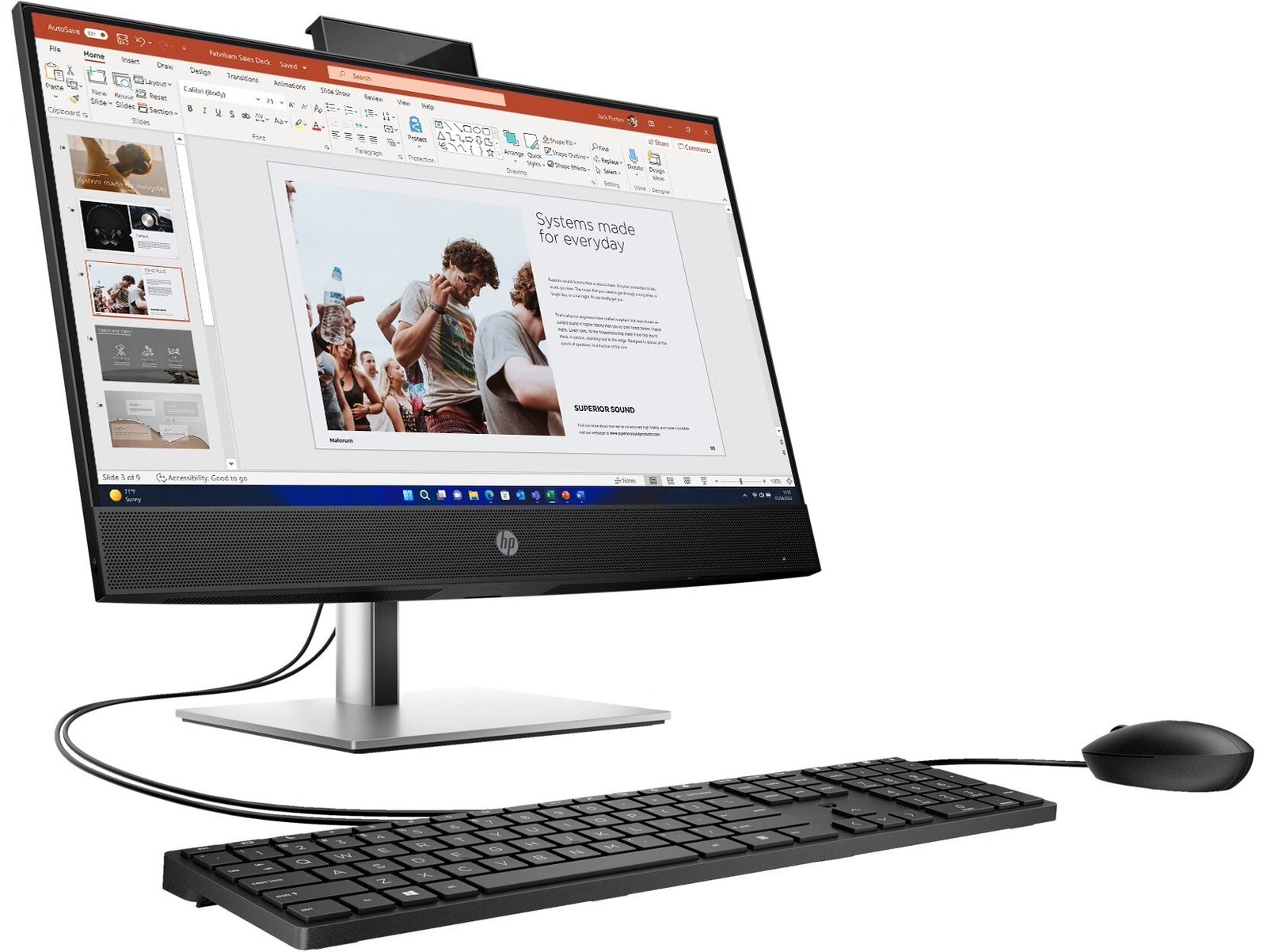 HP ProOne 440 G9 – Tout-en-un 23,8" tactile, Intel Core i7-13700T, 16 Go, SSD 512 Go, Windows 11 Pro – Image 6