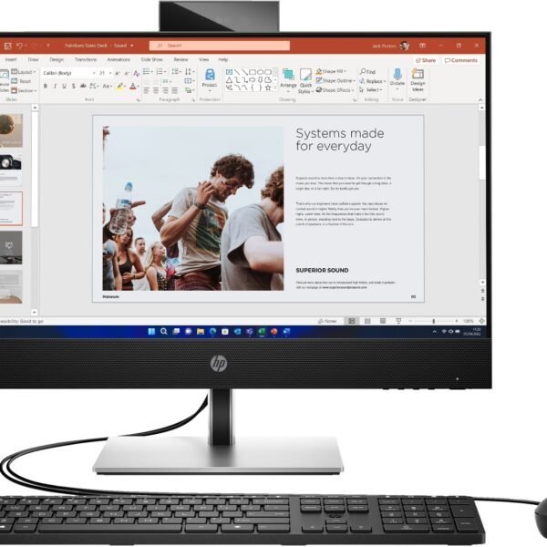 HP ProOne 440 G9 – Tout-en-un 23,8" tactile, Intel Core i7-13700T, 16 Go, SSD 512 Go, Windows 11 Pro