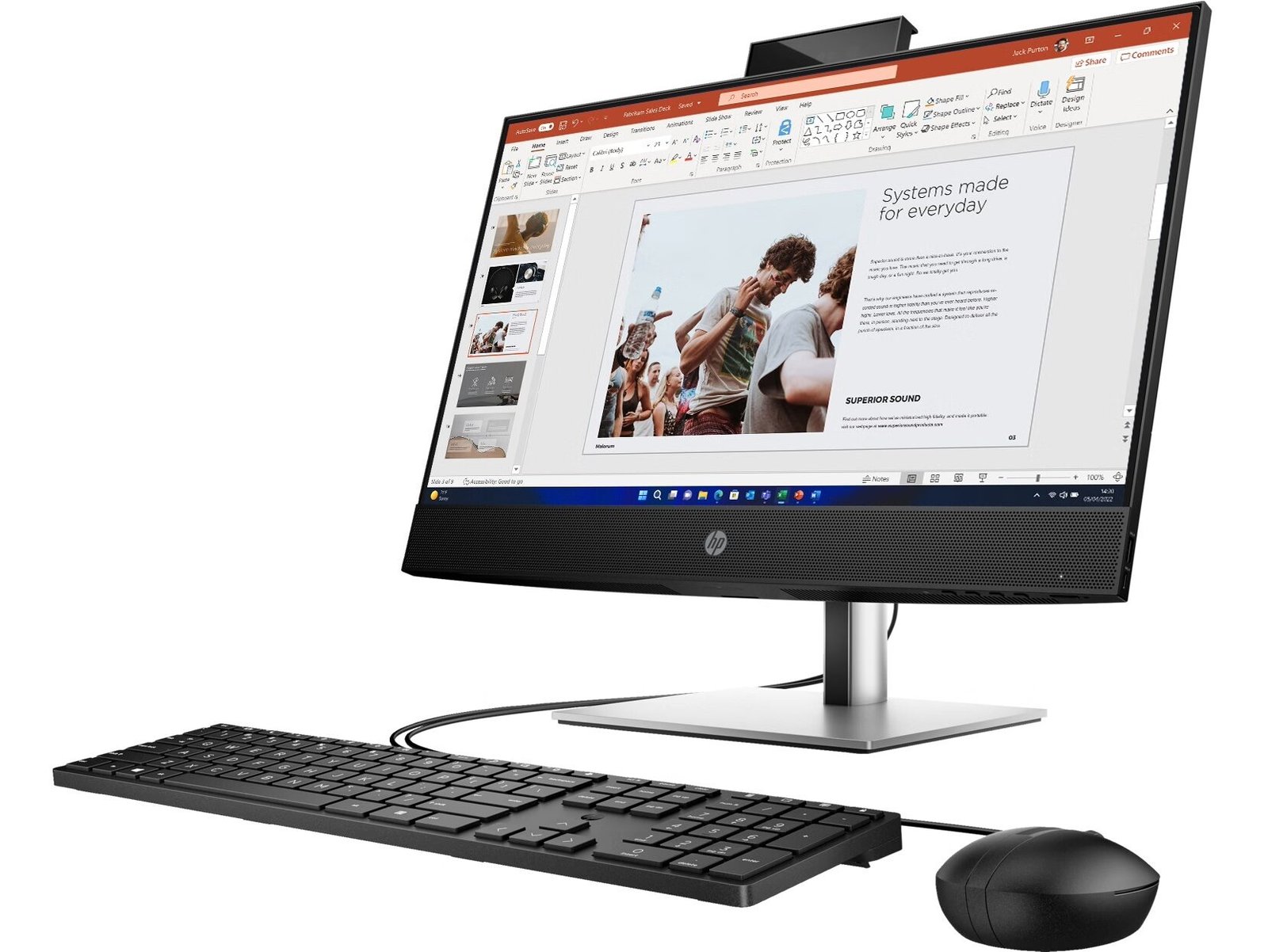 HP ProOne 440 G9 – Tout-en-un 23,8" tactile, Intel Core i7-13700T, 16 Go, SSD 512 Go, Windows 11 Pro – Image 7